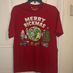 Rick and Morty holiday t-shirt
